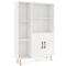 Costway Floor Storage Cabinet Free Standing Wooden Display Bookcase Side Decor Furniture
